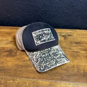 Hooey Get Your Hooey Since 1872 Trucker Hat Black‎ Tan Camo Snapback Hat